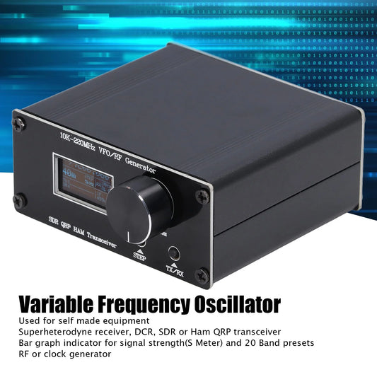 QRP HF Transceiver HAM Variable Frequency Oscillator VFO RF Generator 10K‑220MHz Variable Frequency Oscillator Transceiver Peaceful Pleasures Health and Wellness