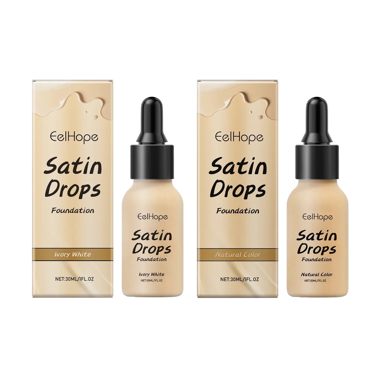 EELHOPE Satin Drops Foundation – Hydrating Longwear Waterproof