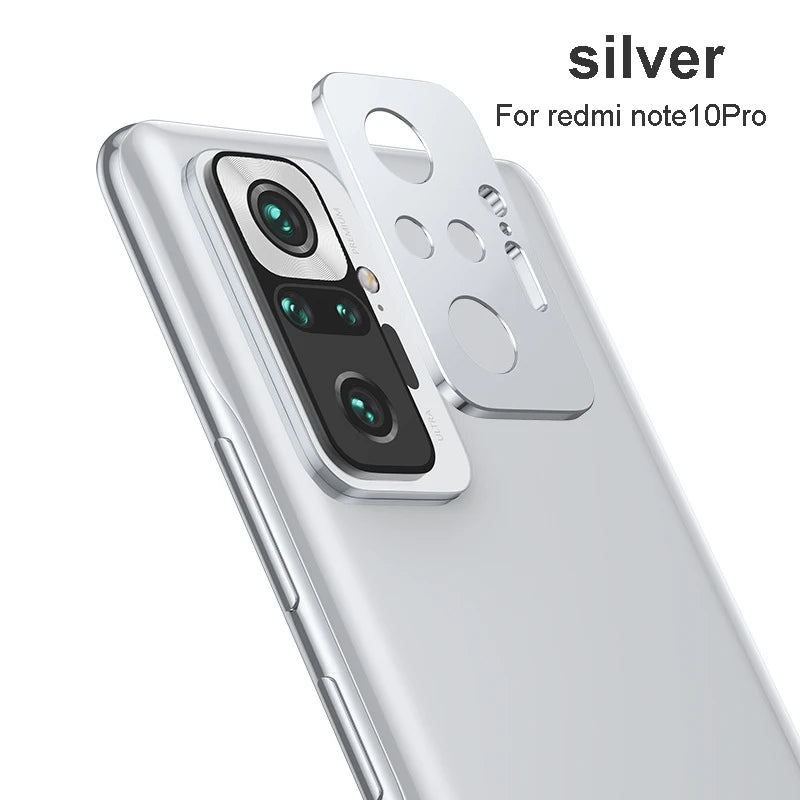 For xiaomi redmi note 10 pro Camera Lens Protector Accessories Cell Phone Protectors screen protector camera protective film Peaceful Pleasures Health and Wellness Silver for note10Pro