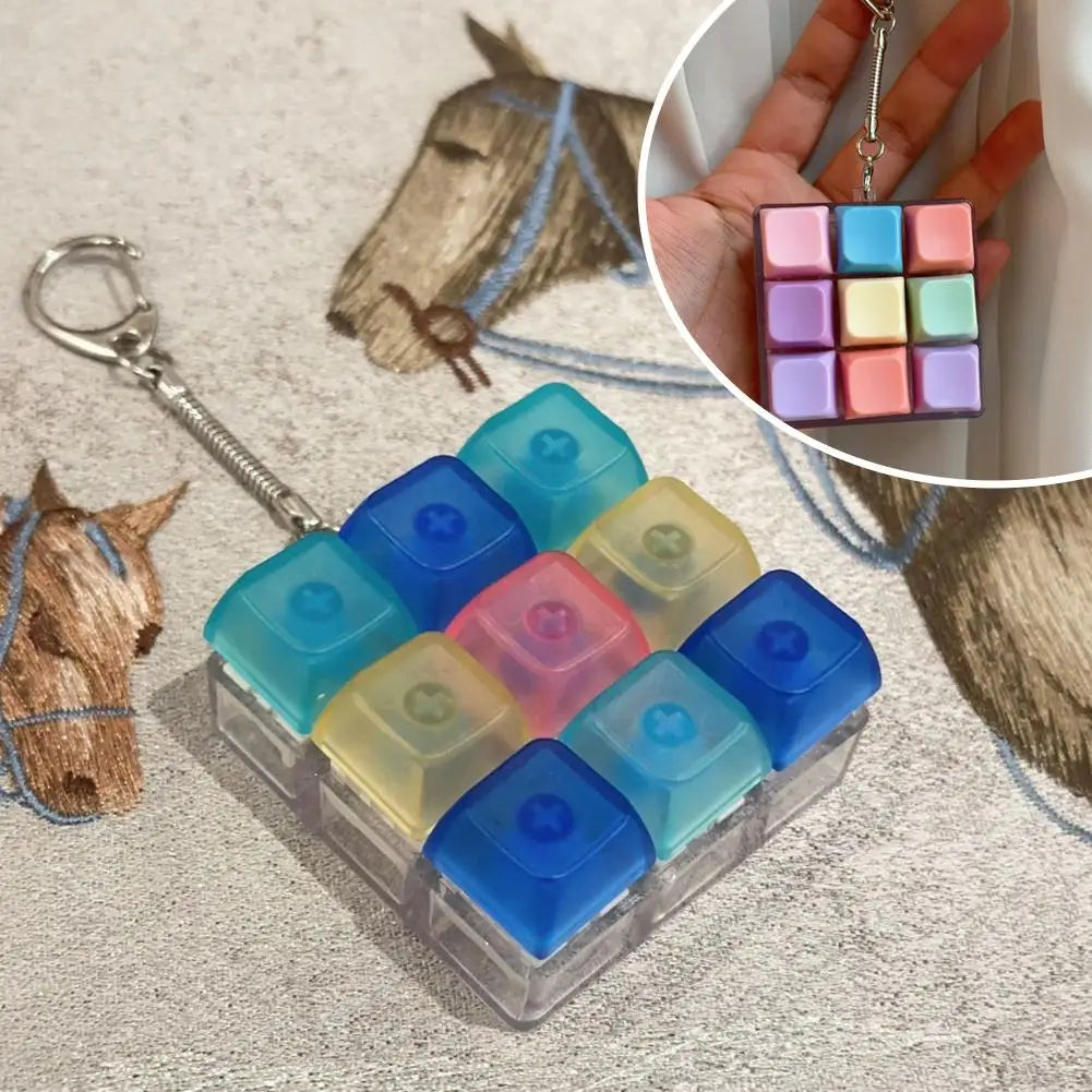 9-Key Fidget Keyboard Toy for Stress Relief Peaceful Pleasures Health and Wellness