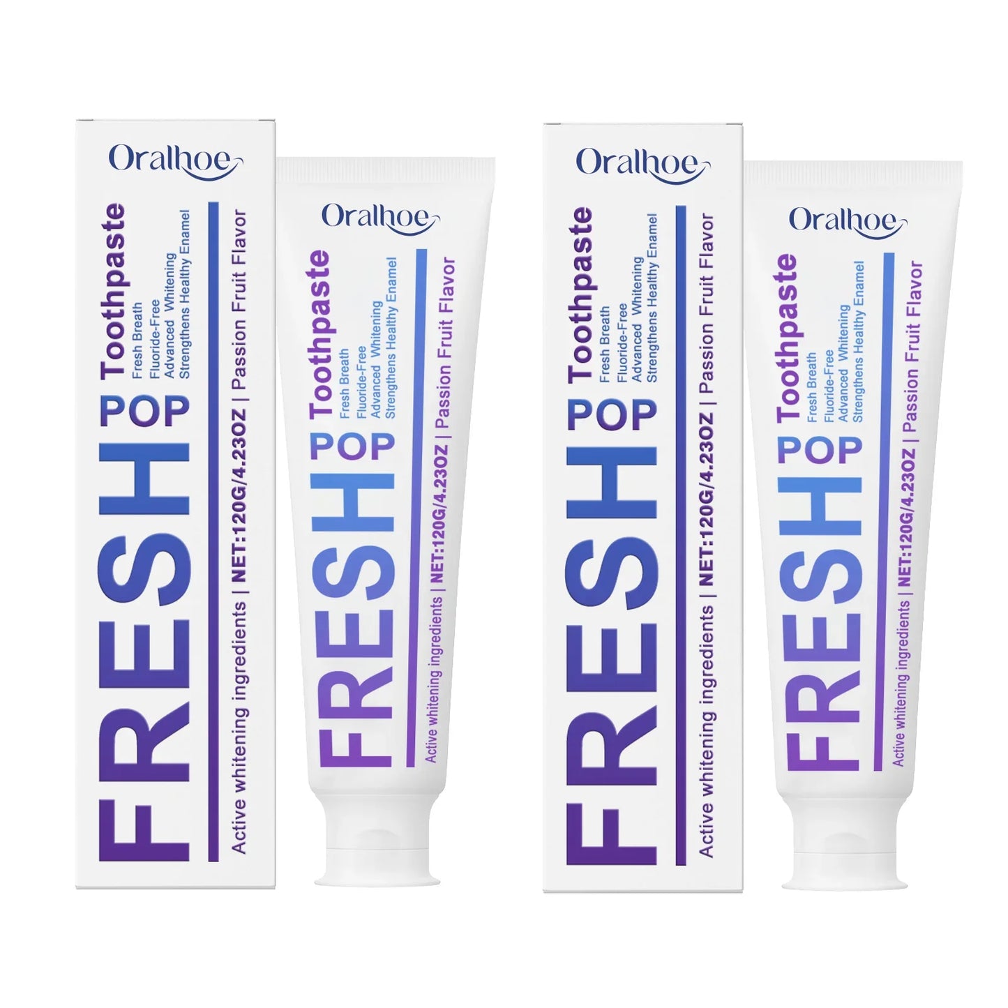 Purple Whitening Toothpaste – Fresh Breath & Enamel-Safe | 120g