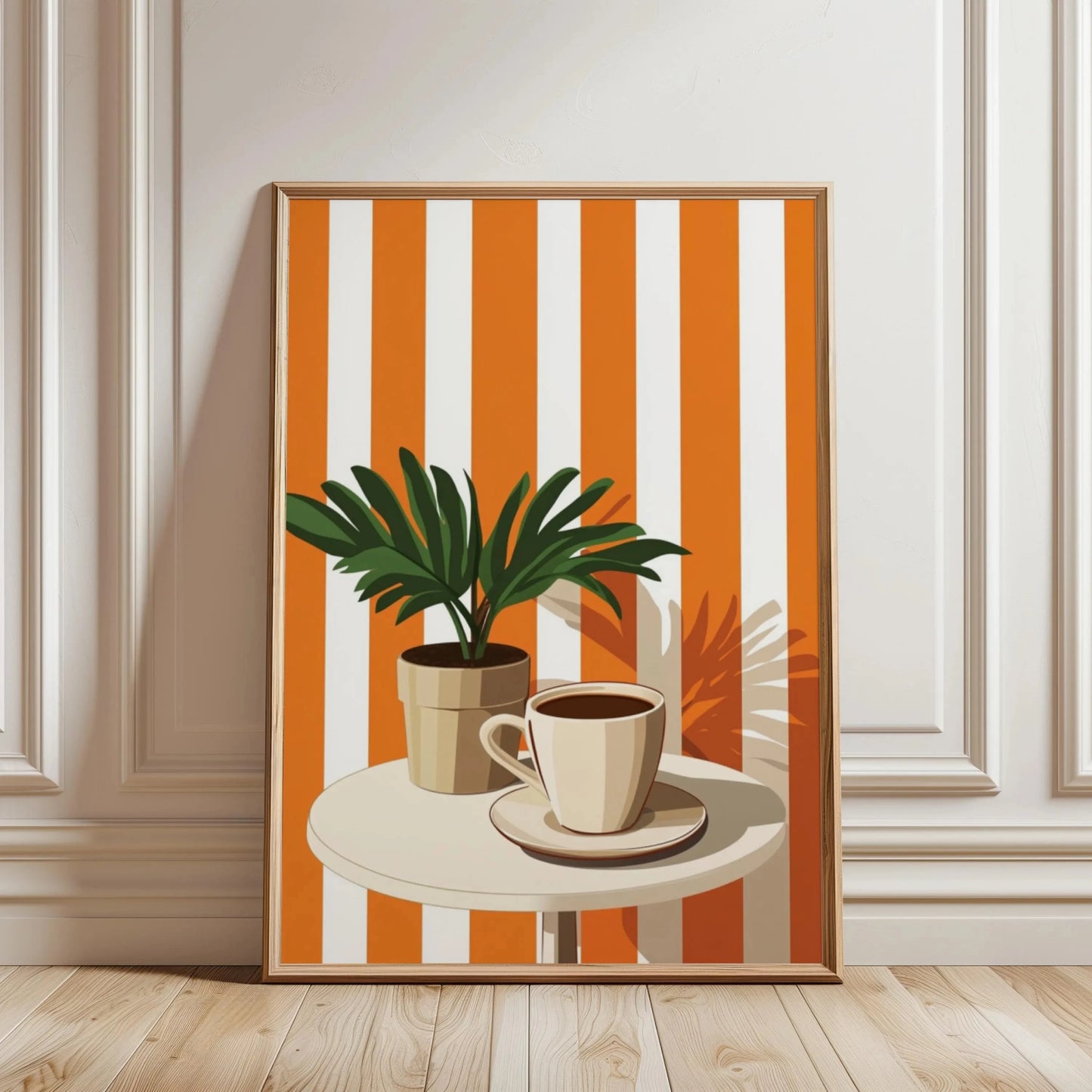 Retro Coffee Canvas Wall Art | Minimalist Kitchen Poster
