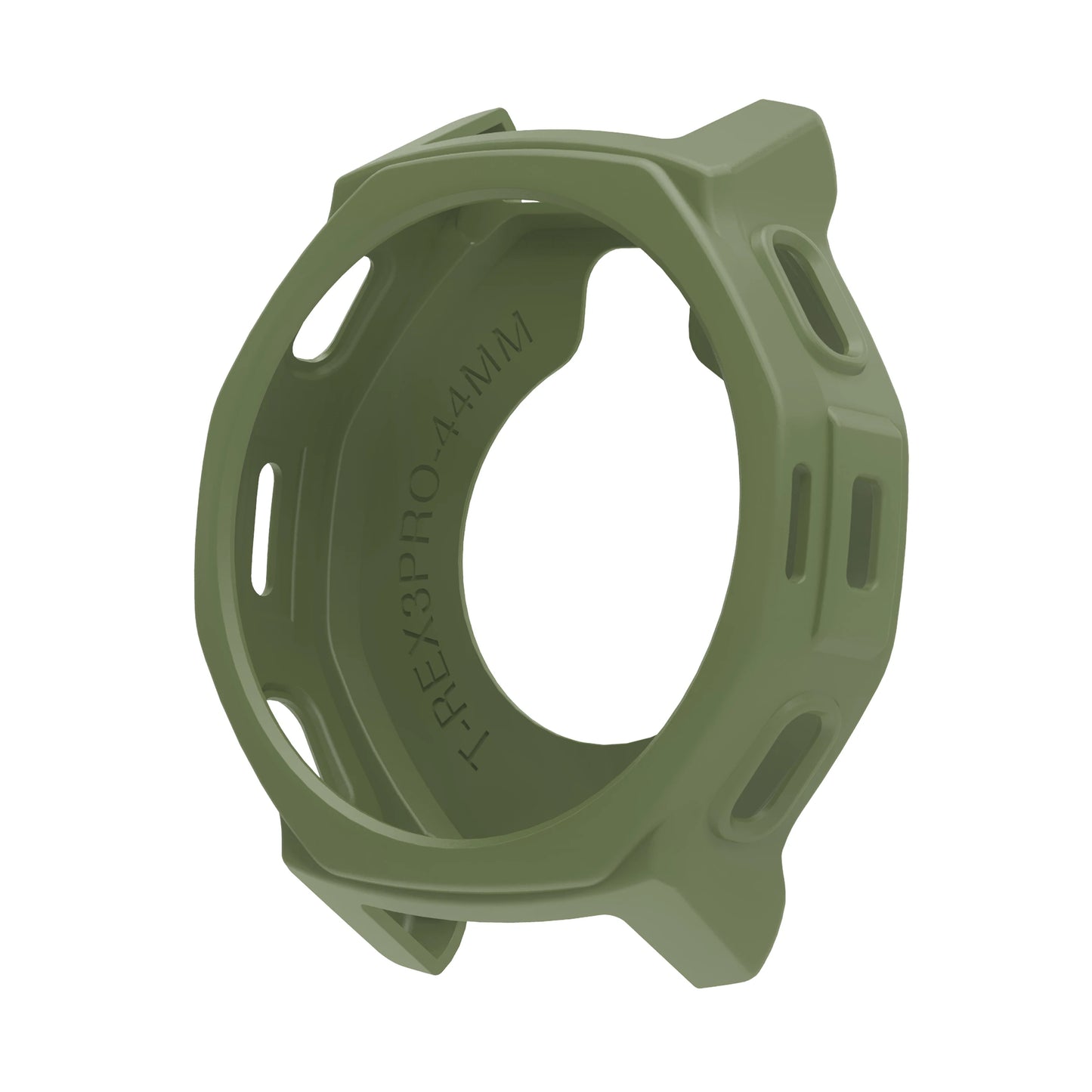 Silicone Case for Amazfit T-REX 3 Pro 44mm Smartwatch Peaceful Pleasures Health and Wellness army green