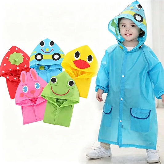 Kids Cartoon Animal Raincoat | Waterproof Rain Jacket Ages 4–6 Kids Rain Jacket Peaceful Pleasures Health and Wellness