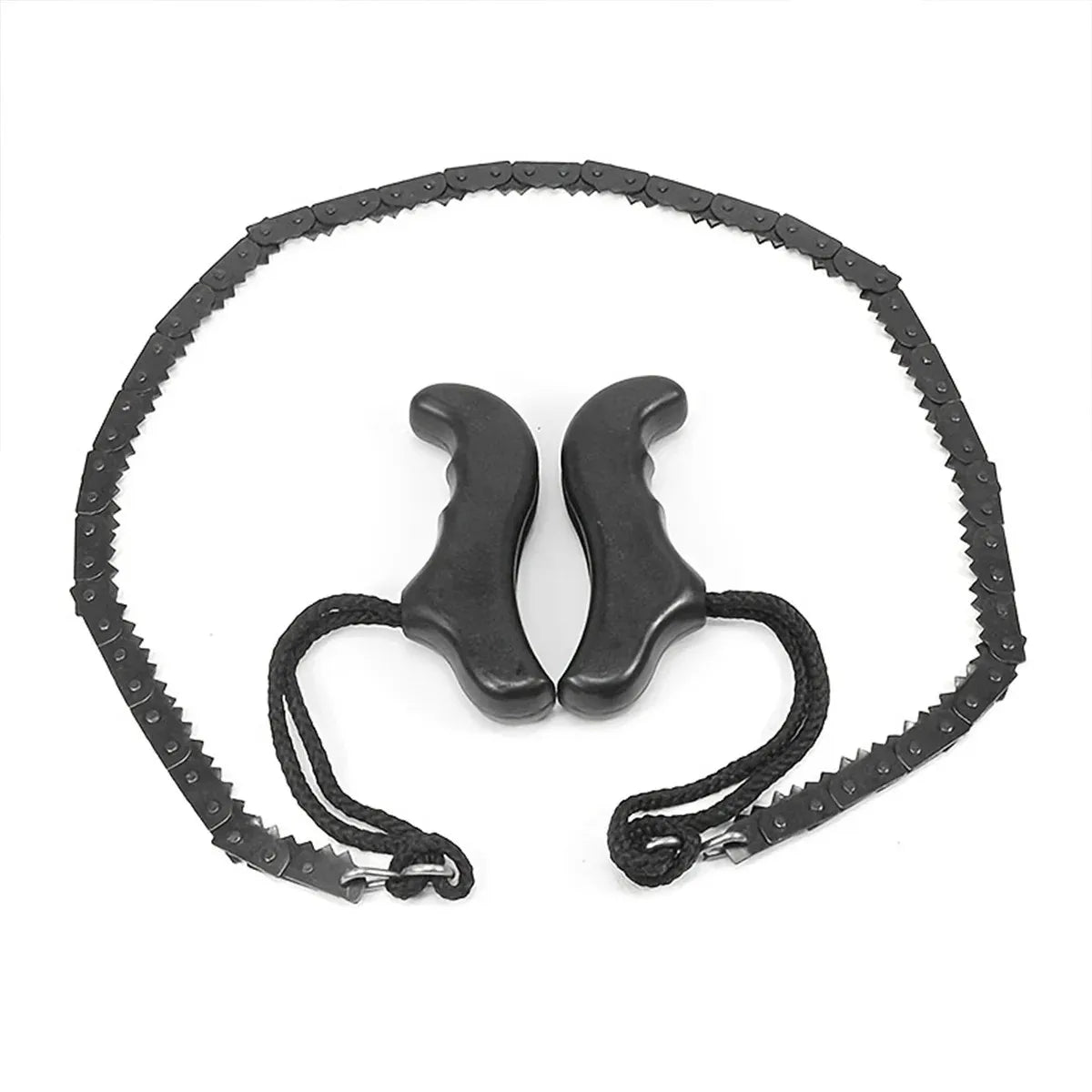 Outdoor Convenient Hand Zip, Saw Garden Logging Wire Saw, Camping EDC Survival Chain Saw Peaceful Pleasures Health and Wellness black