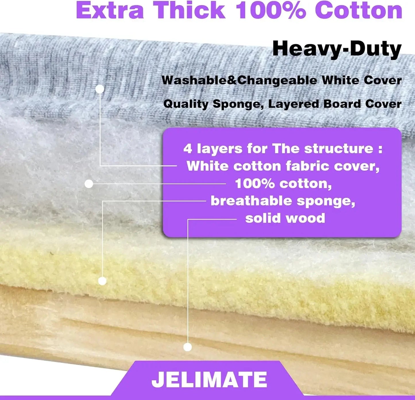 Ultra Thick Padded Ironing Board for Sleeves and Pants, Double-Sided Design Peaceful Pleasures Health and Wellness
