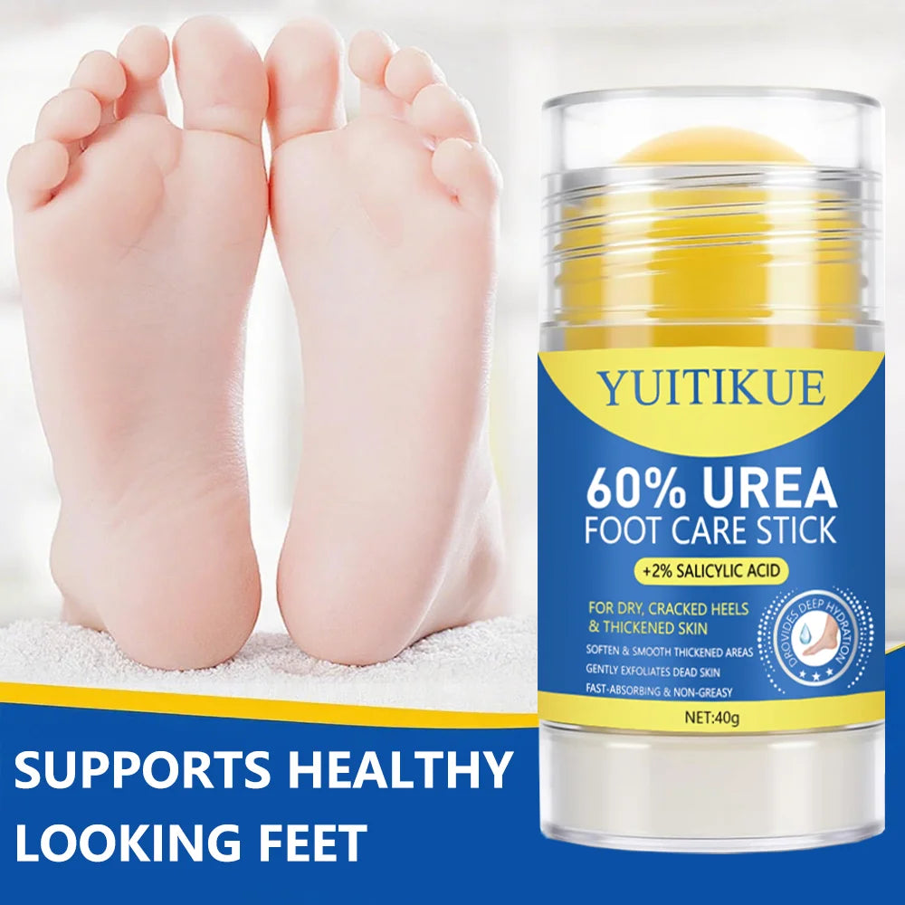 YUITIKUE Foot Care Stick 40g - For Dry Cracked Heels & Thickened Skin, Softens & Smooths Rough Areas, Fast Absorption Non-Greasy Peaceful Pleasures Health and Wellness Default Title