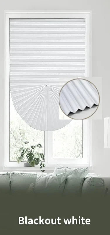 Self-Adhesive Pleated Window Blinds | Cordless No-Drill Shades