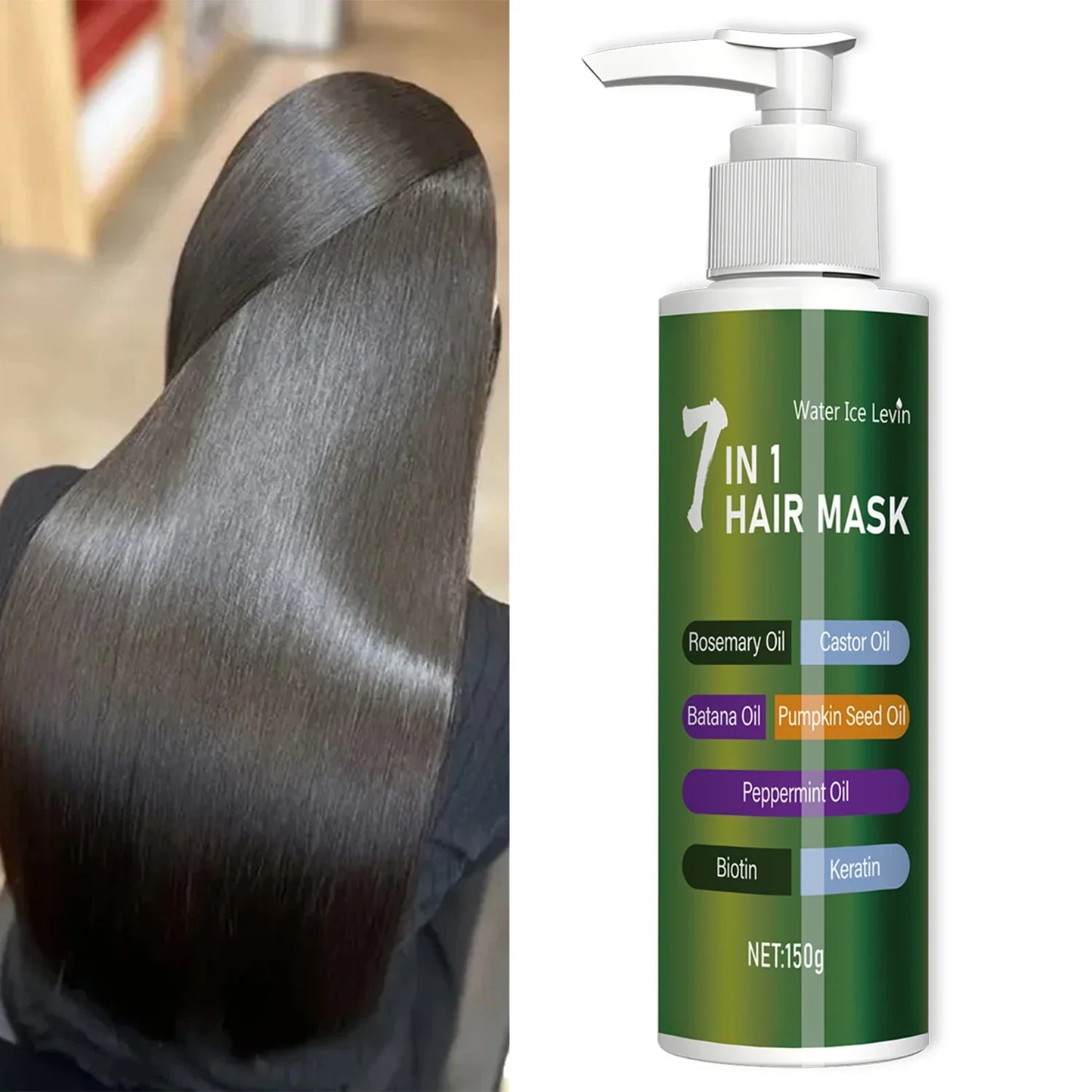 7-in-1 Deep Care Hair Mask – Rosemary, Castor Oil & Biotin