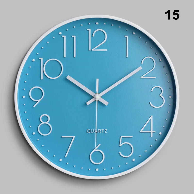Silent Round Wall Clock | Modern Quartz Home & Office Decor
