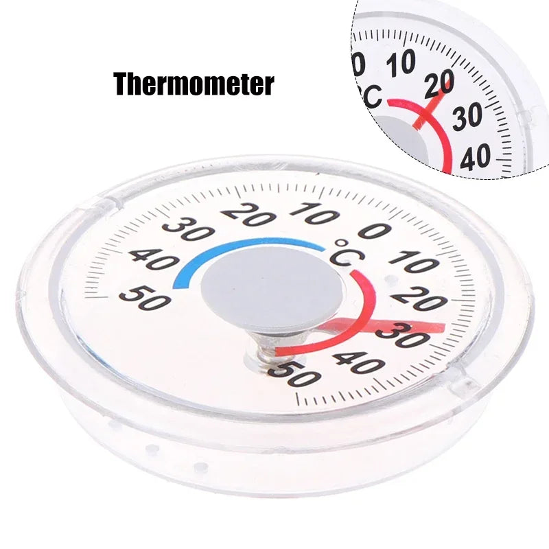 Indoor Outdoor Window Dial Thermometer | -50°C to 50°C Gauge Window Dial Thermometer Peaceful Pleasures Health and Wellness