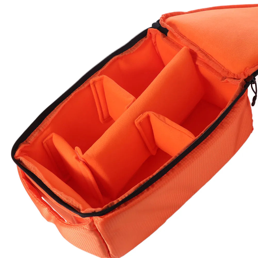 Removable SLR Camera Bag with Handle Detachable Divider Lenses Storage Case Collapsible Foldable Camera Lens Pouch Peaceful Pleasures Health and Wellness