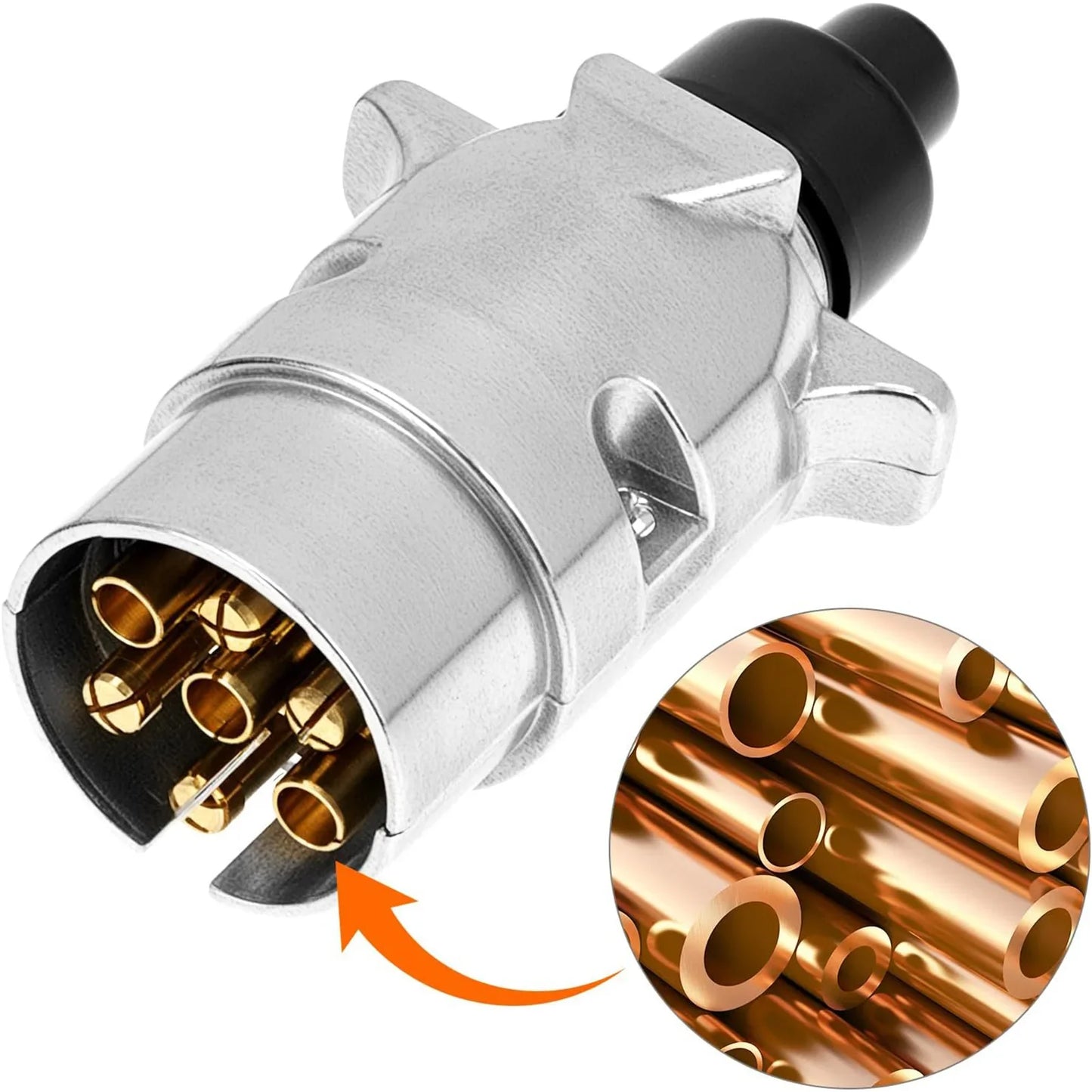 13 Pin to 7 Pin Trailer Adapter | 12V Waterproof Towbar Plug
