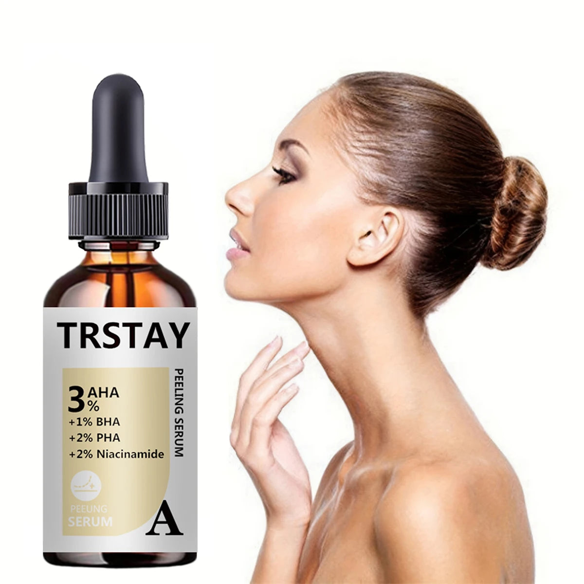 AHA Peeling Serum Salicylic Acid Face Essence Shrink Pores Acne Treatment Removal Blackhead Melasma Whitening Facial Skin Care Peaceful Pleasures Health and Wellness 30ml