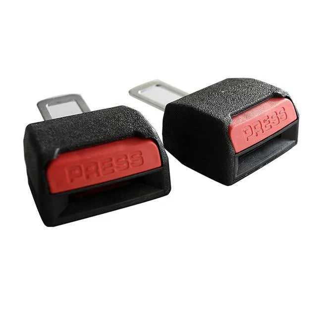 Hot Sale 2Pcs Universal Car Safety Adjustable Seat Belt Clip Extender Extension Black Seat Belts And Padding Peaceful Pleasures Health and Wellness 2pcs