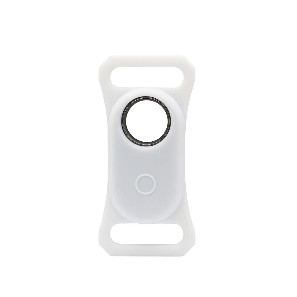 For Samsung Galaxy SmartTag2 Case Dog & Cat Tracker Cover Silicone Protective Case For Galaxy Smart Tag 2 Holder For Pets Peaceful Pleasures Health and Wellness WHITE