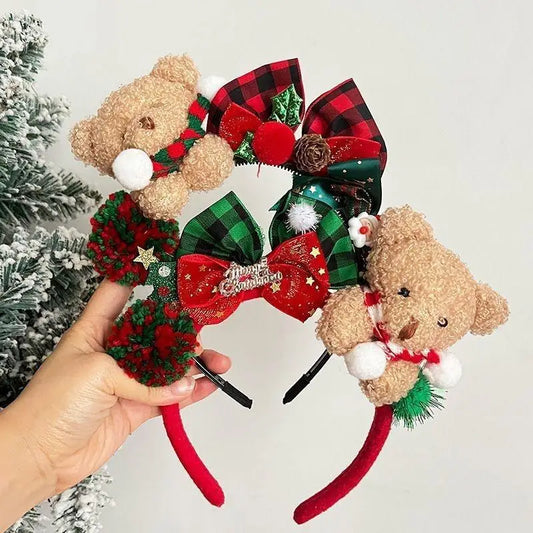 Reindeer Antler Headband with Bells | Christmas Party Accessory Holiday Party Headband Oasis Select