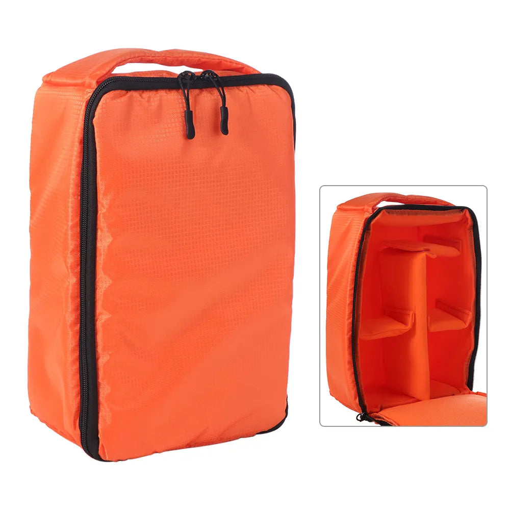 Removable SLR Camera Bag with Handle Detachable Divider Lenses Storage Case Collapsible Foldable Camera Lens Pouch Peaceful Pleasures Health and Wellness