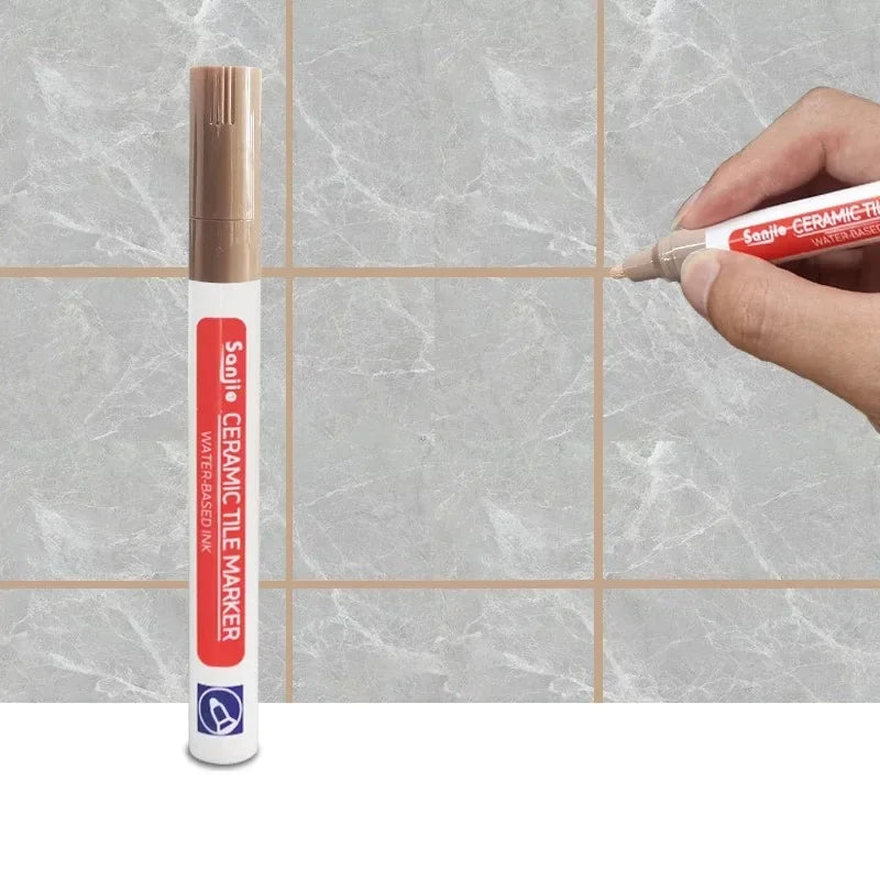 Crafts Painting Grout Art Supplies Wall Pen Waterproof Drawing Bathroom Paint Markers Accessories Pens Decoration Tile Floor By Peaceful Pleasures Health and Wellness Brown 1 Pc