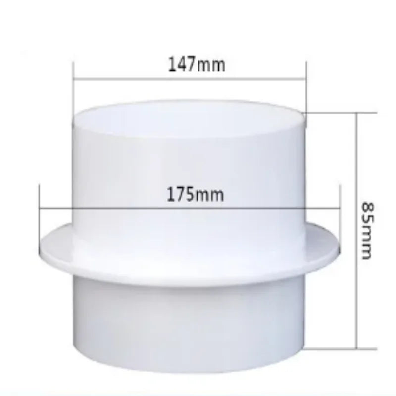Round Pipe Check Valve – Air Duct Draft Blocker for Exhaust Fans