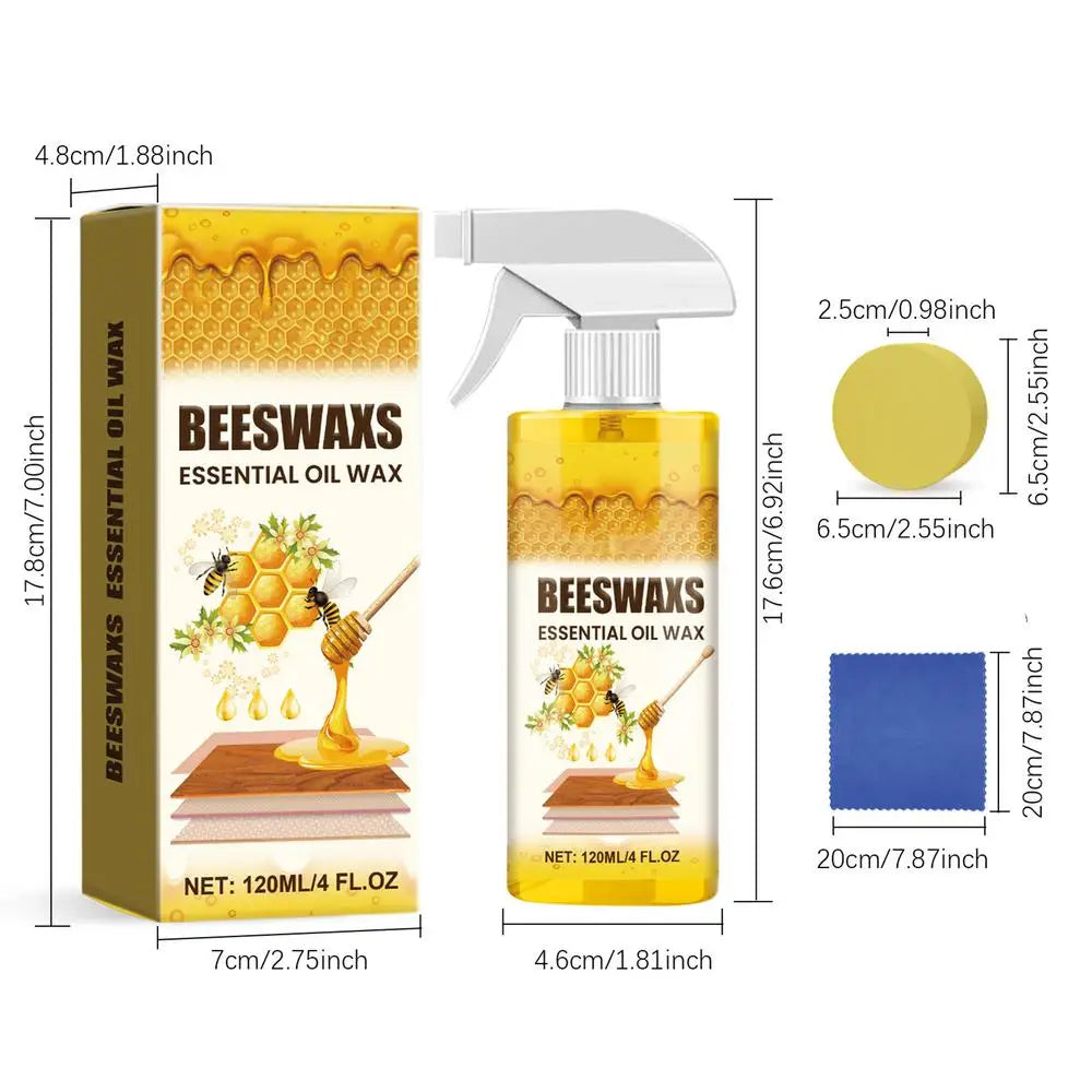 Beeswax Wood Polishing Spray 120ml | Furniture Scratch & Shine