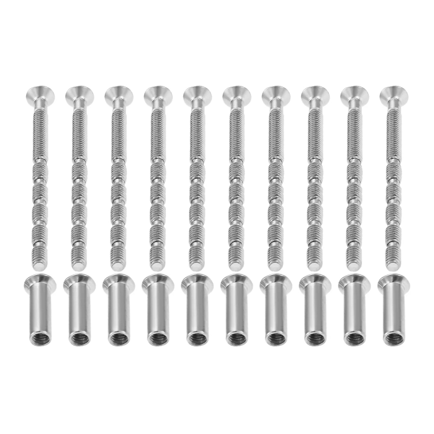 M4×60mm 304 Stainless Steel Door Handle Screws & Nuts – 10 Sets