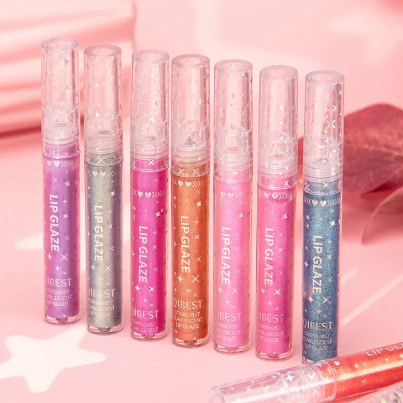Glitter Holographic Lip Gloss – 15 Shades, Waterproof & Hydrating