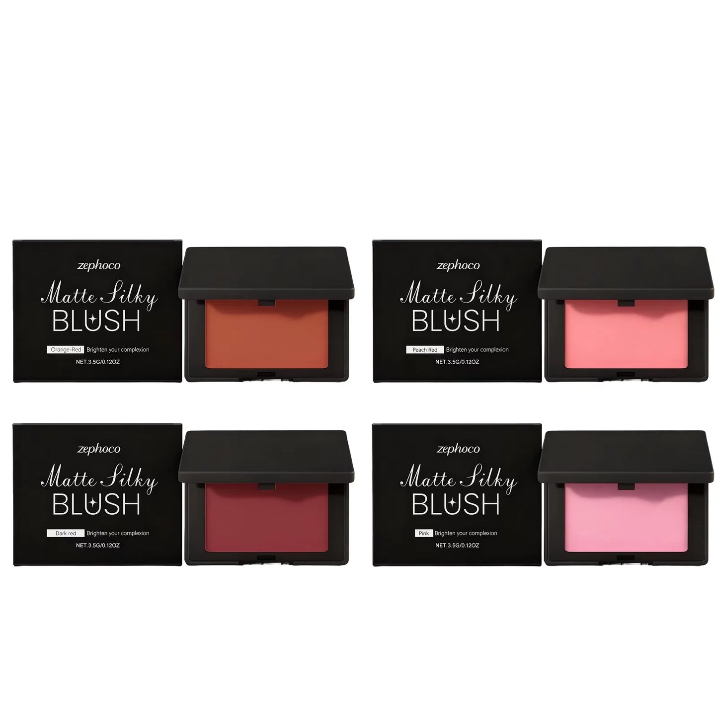 Matte Blush Powder Palette | Silky Peach Long-Lasting Makeup
