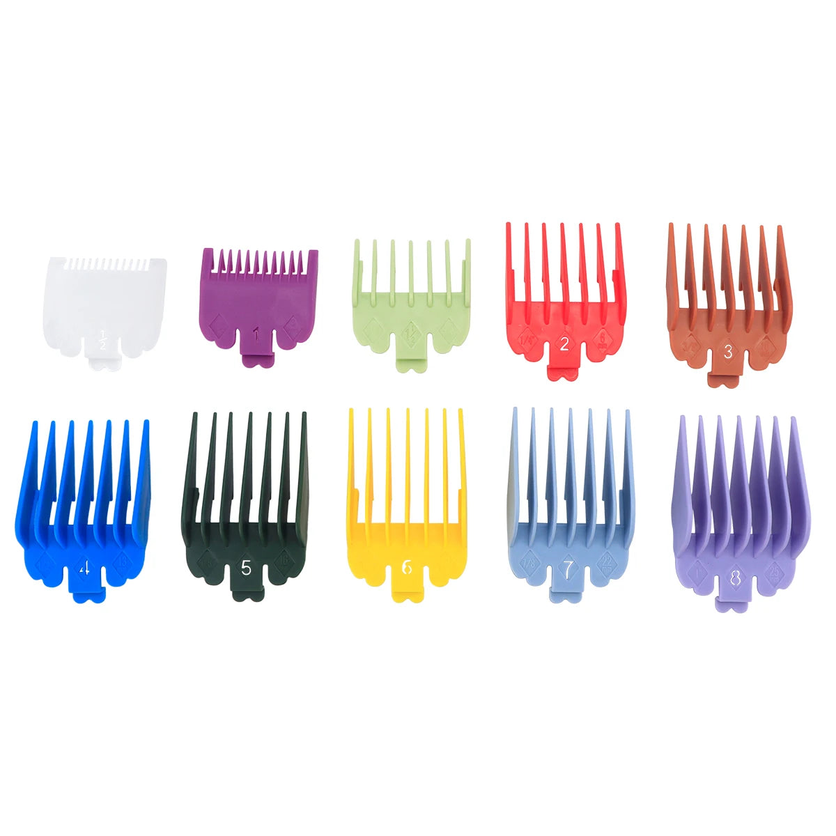 10Pcs/Set Universal Hair Clipper Limit Comb Salon Cutting Guide Replacement Set Professional Electric Hair Trimmer Accessories Peaceful Pleasures Health and Wellness 10PCS