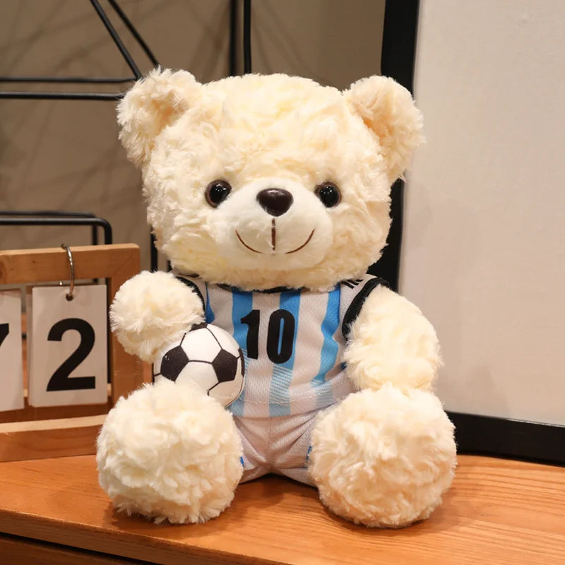 Soccer Teddy Bear Plush Toy | Football Fan Gift 23cm