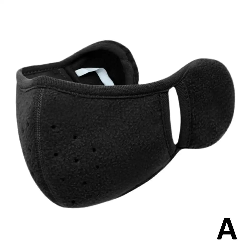Winter Warm Mask Ear Protection Autumn and Winter Windproof Face Mask New Keep Warm Winter Cycling Two-in-one Ear Mask Windproof Peaceful Pleasures Health and Wellness black