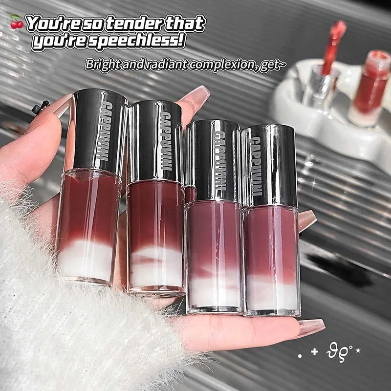 Cappuvini Glass Lip Gloss | Mirror Shine Dual-Layer Mixing