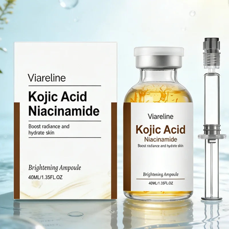 Kojic Acid Niacinamide Ampoule 40ml Deeply Hydrating Moisturizing Face Serum Glow Skin Care Essence For Daily Facial Care Peaceful Pleasures Health and Wellness