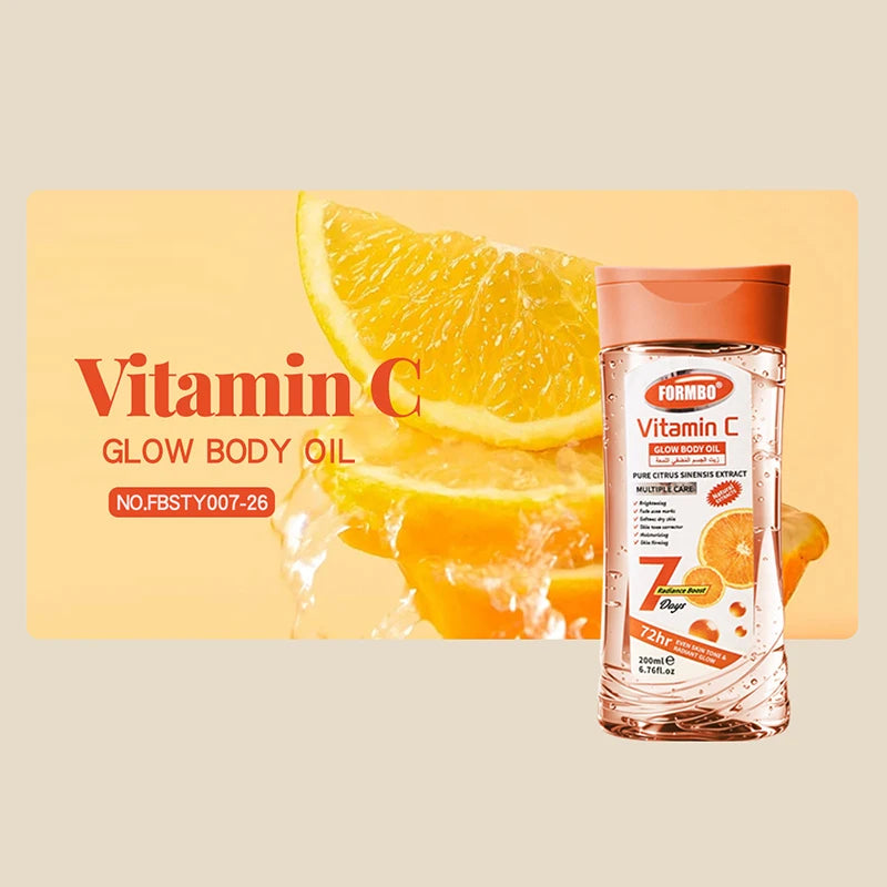 Collagen Body Oil 200ml Vitamin C Moisturizing Brightening Skin Care Oil Hydrating Nourishing For Dry Rough Skin Massage Oil Peaceful Pleasures Health and Wellness Vitamin C