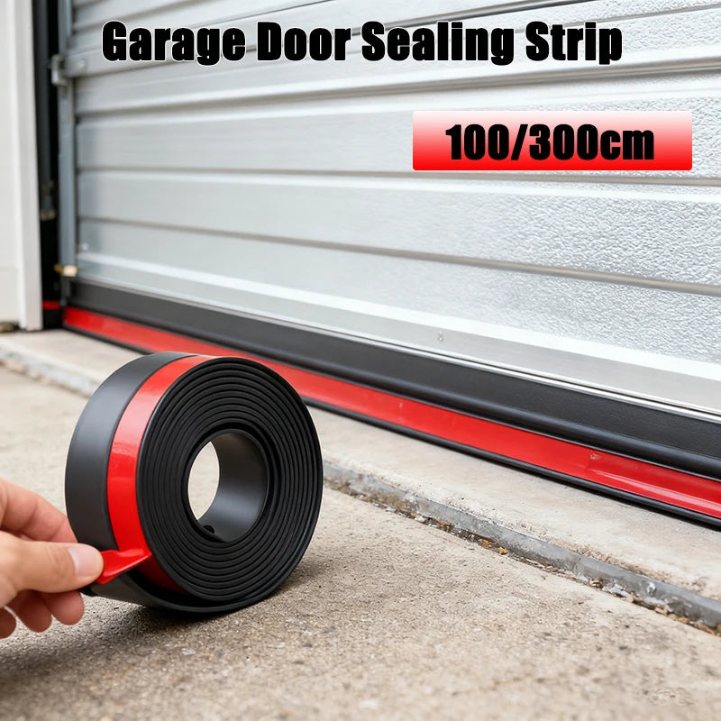 300cm TPE Garage Door Weatherstrip Seal | Door Frame Sealing Strip