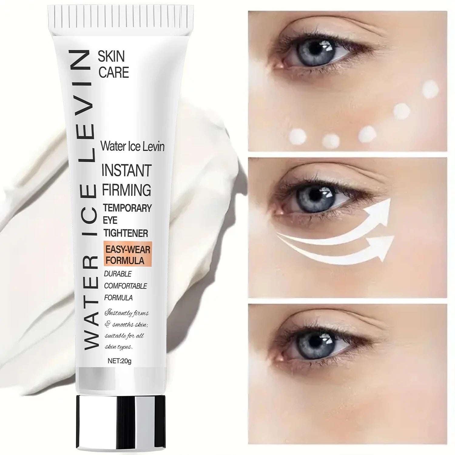 Levin Firming Eye Cream – Hyaluronic Acid & Retinol | 20g Eye Firming Cream Peaceful Pleasures Health and Wellness