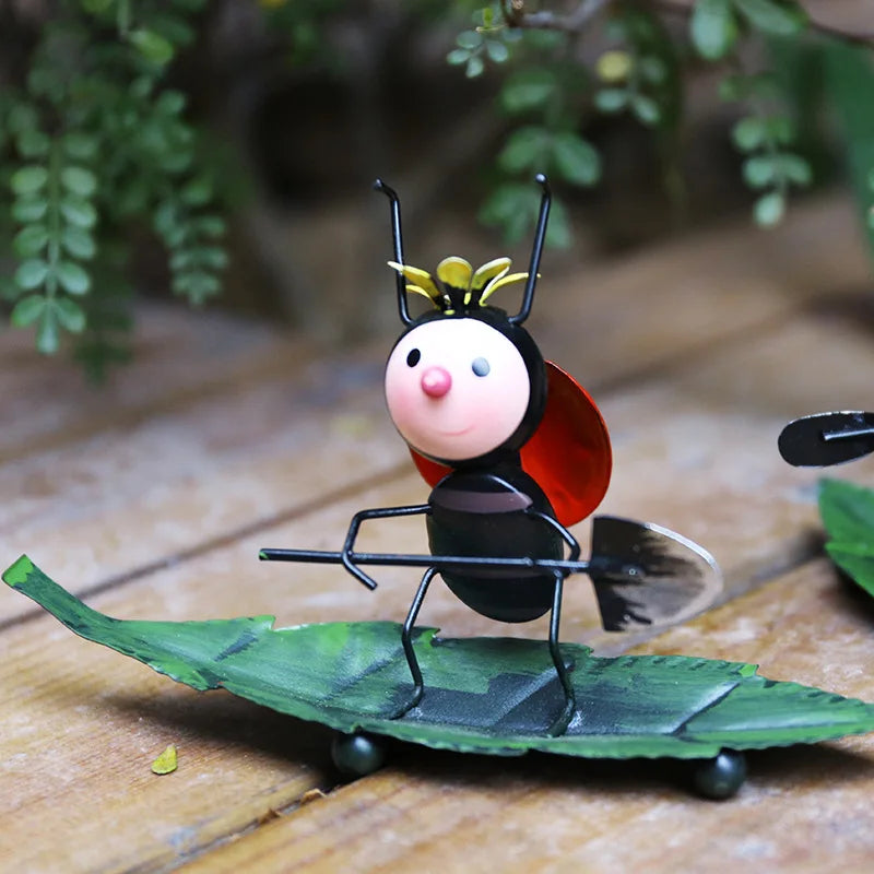Little Ladybug Creative Department Healing Small Ornaments Living Room Computer Desktop TV Cabinet Modern Home Garden Decoration Peaceful Pleasures Health and Wellness