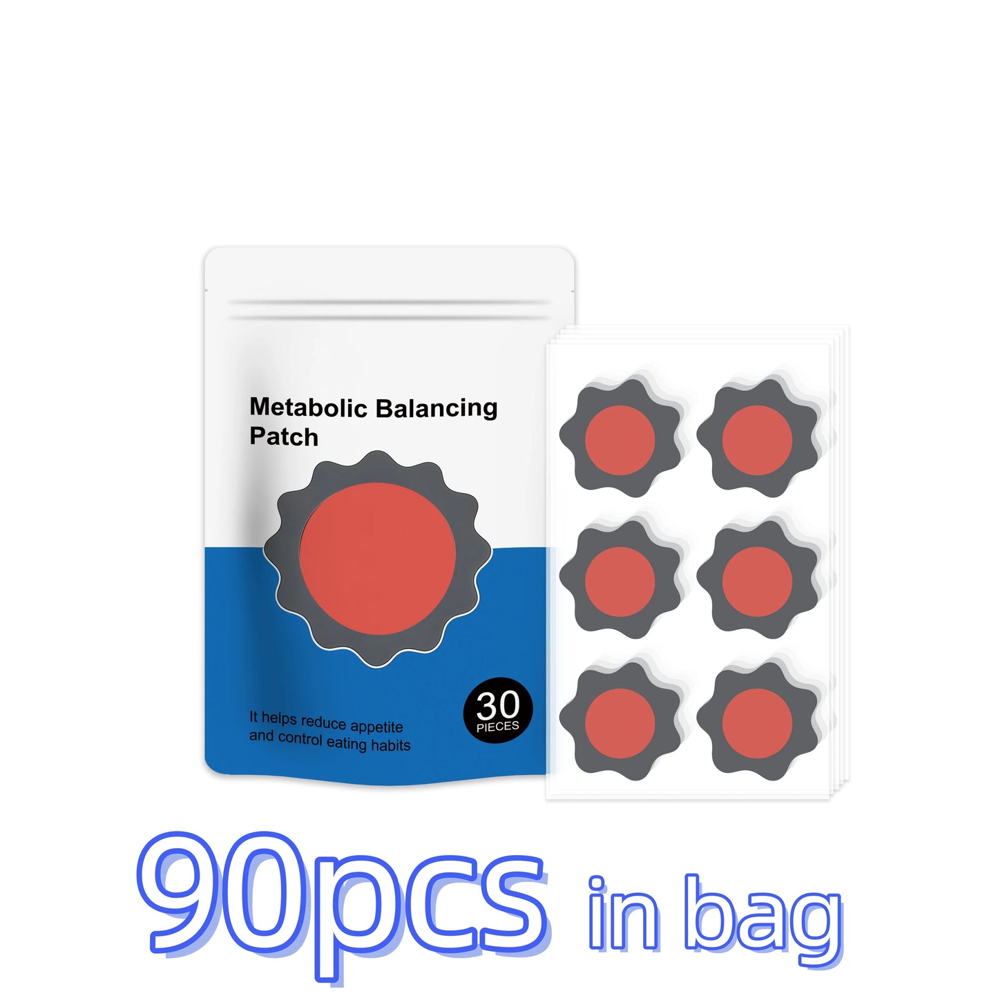 30 Day Wellness Program patch efficent shaping Body Contour Daily Care Portable Balance Metabolism patches Body Wellness support Peaceful Pleasures Health and Wellness 30pcs in bag x 3PCS