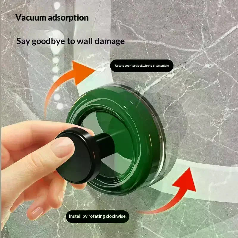 Colorful Suction Cup Wall Hooks No-Drill 5kg Hold 4-Pack