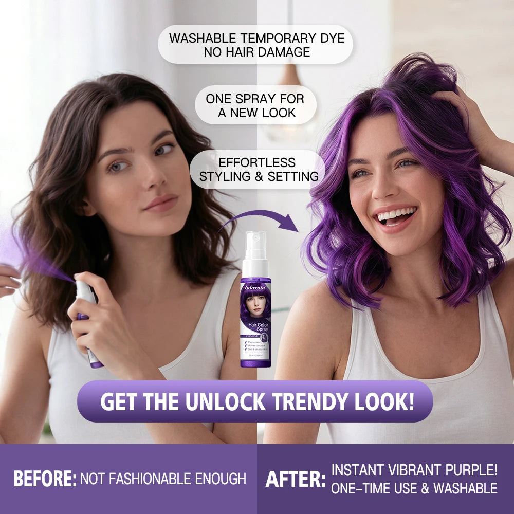 Temporary Hair Color Spray – Washable DIY Party Hair Dye, 8 Colors Peaceful Pleasures Health and Wellness