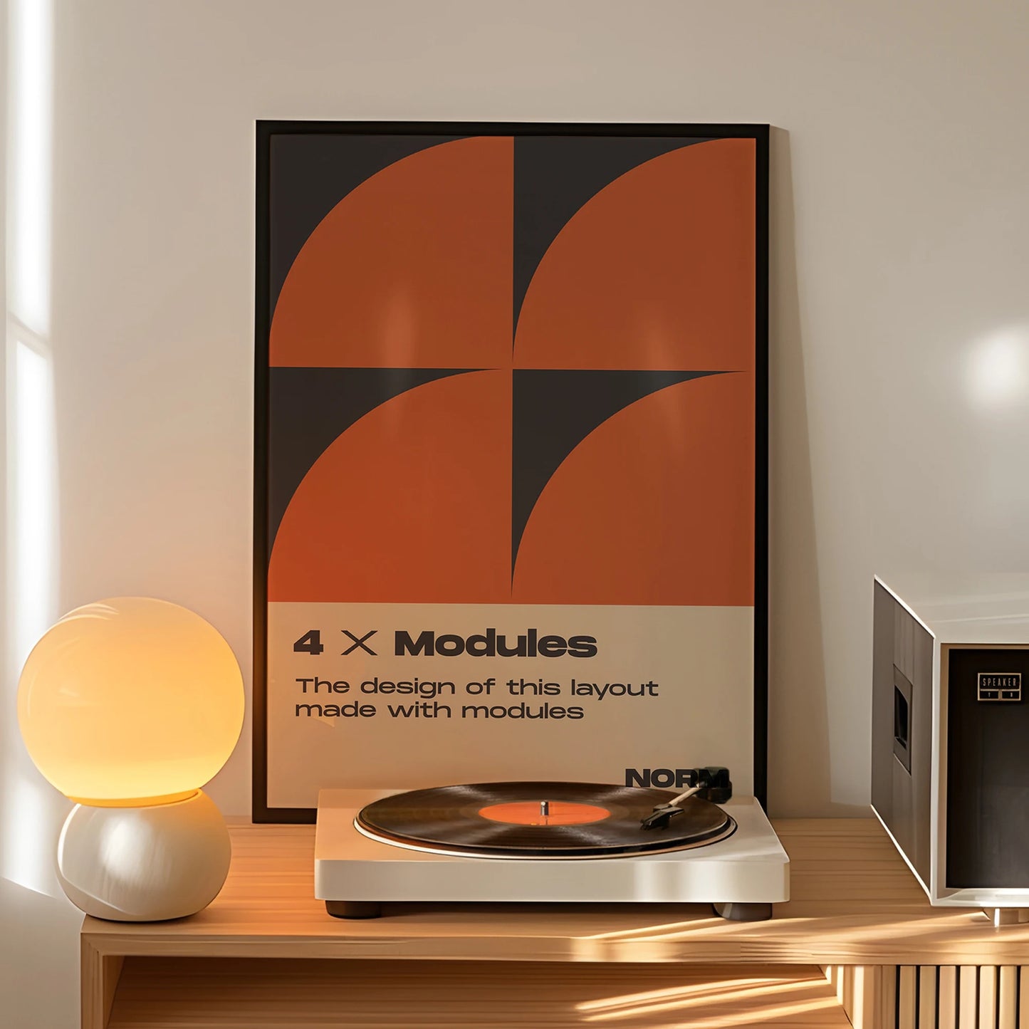 Modern Minimalist 4-Panel Canvas Wall Art | Home Decor Print