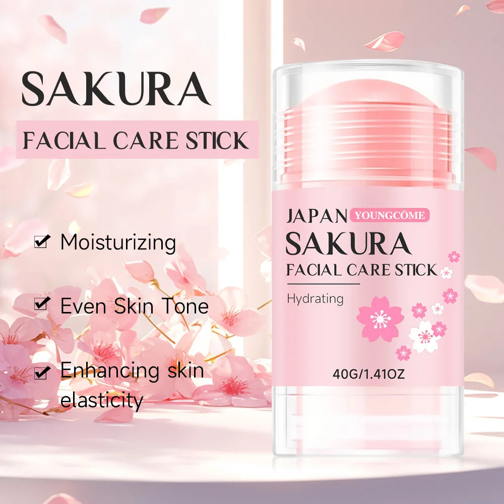 YOUNGCOME Sakura Facial Stick | Deep Hydration & Skin Repair Facial Moisturizer Stick Peaceful Pleasures Health and Wellness