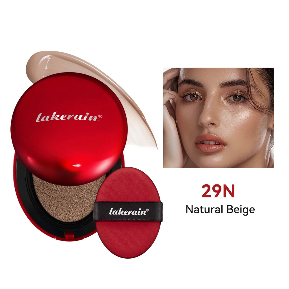 Sunscreen Cushion Foundation Natural Moisturizing Concealer Whitening Oil-control Women Base Long-lasting Makeup Korean Cosmetic Peaceful Pleasures Health and Wellness 29N