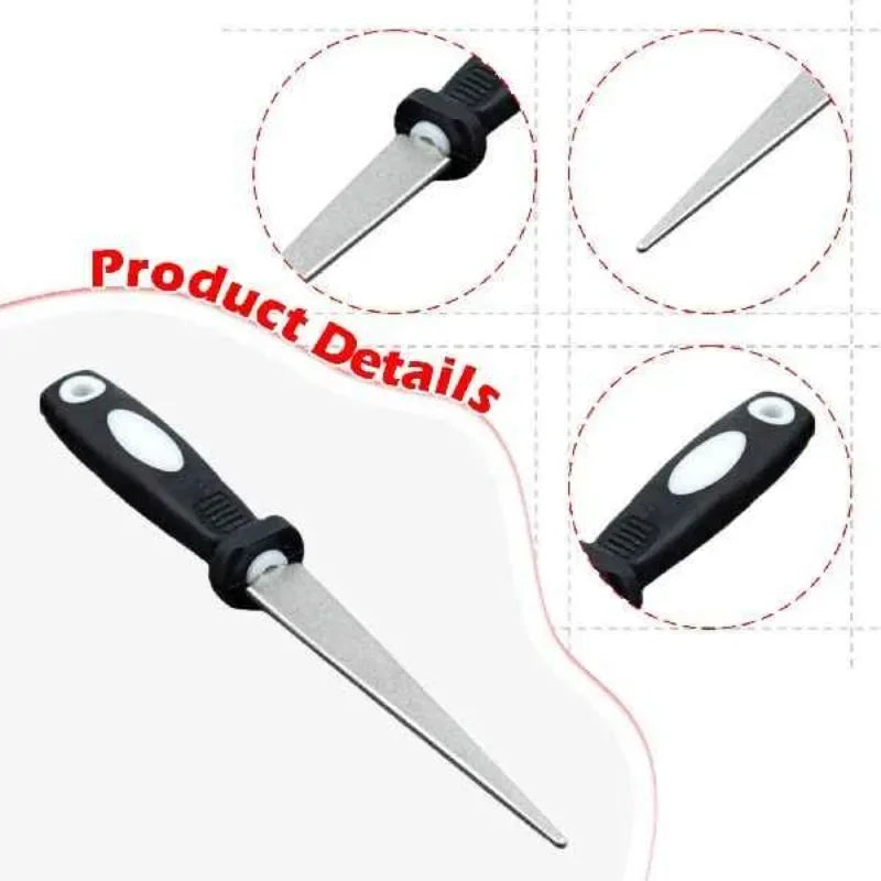 Diamond Folding Knife Sharpener – Double-Sided Sharpening Stone
