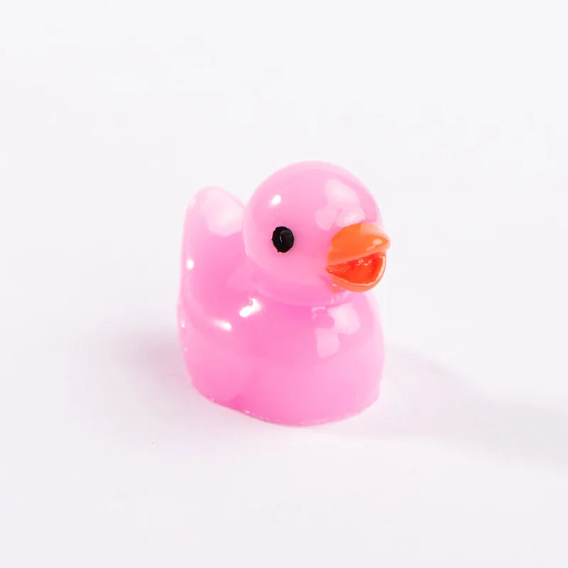 1pcs Resin Mini Ducks Ornament Miniature Figures Tiny Duck Handicraft Micro Landscape Dollhouse Decoration Accesories decoração Peaceful Pleasures Health and Wellness Solid plum powder