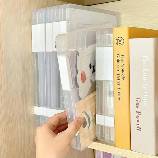 A4 File Storage Box Waterproof Dustproof Transparent Plastic Document Peaceful Pleasures Health and Wellness