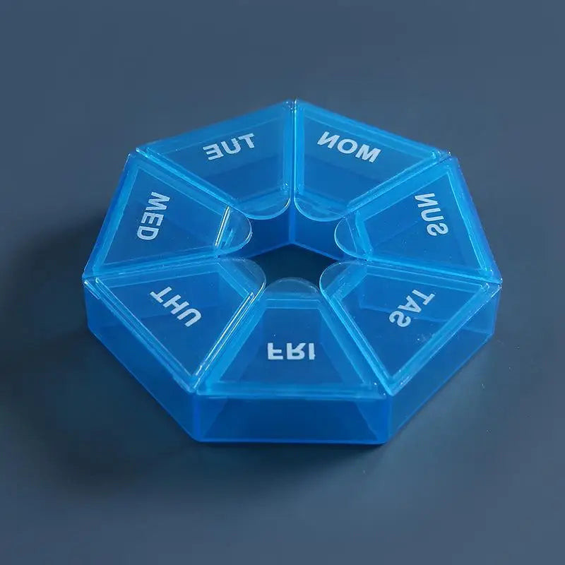 7-Day Pill Organizer Case | Portable Weekly Tablet Dispenser