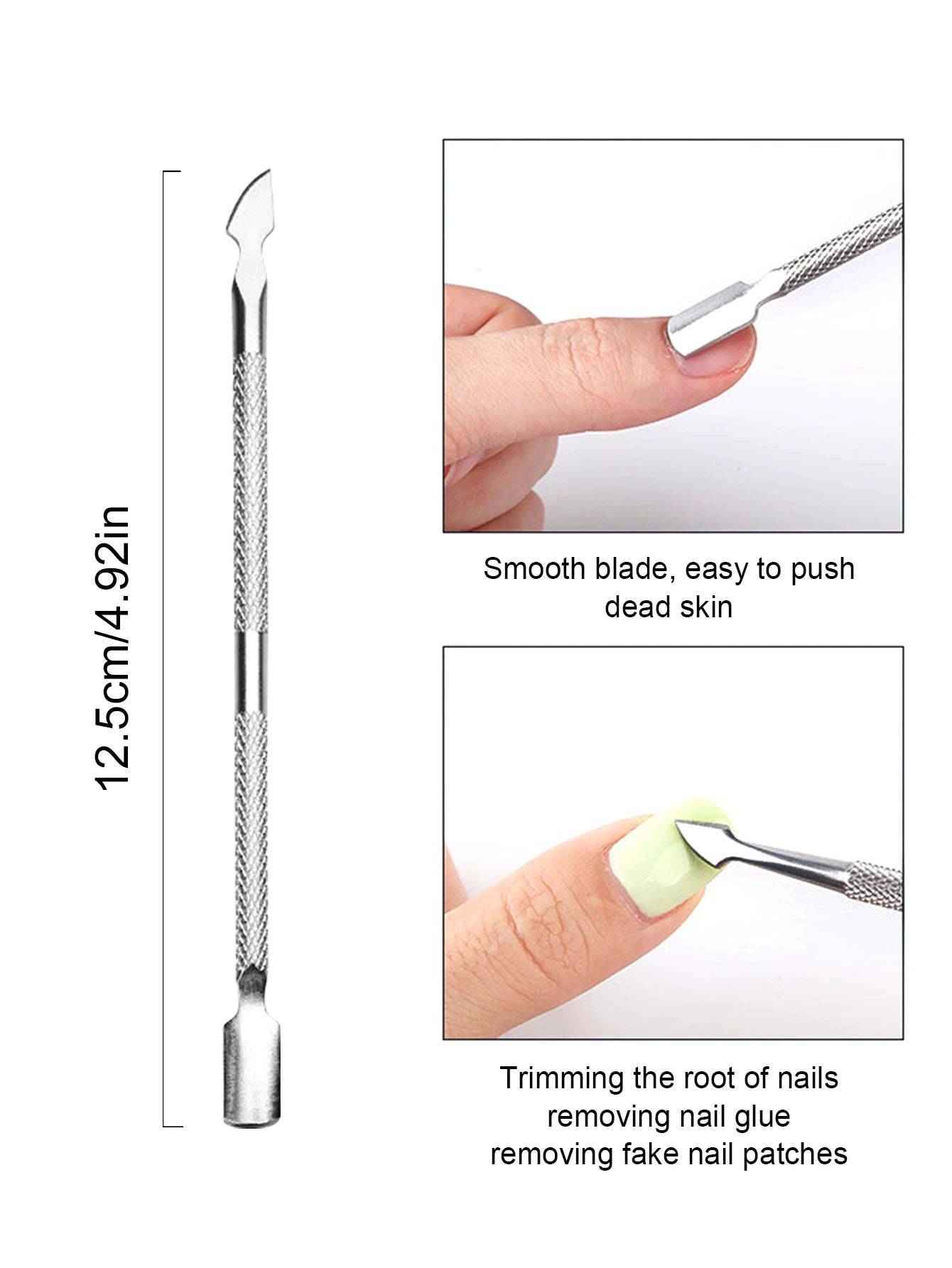 TWOING Professional Stainless Steel Nail Cutter Scissor Nippers Function Cuticle Pusher Remover Manicure Nail Art Care Tool Kit Peaceful Pleasures Health and Wellness
