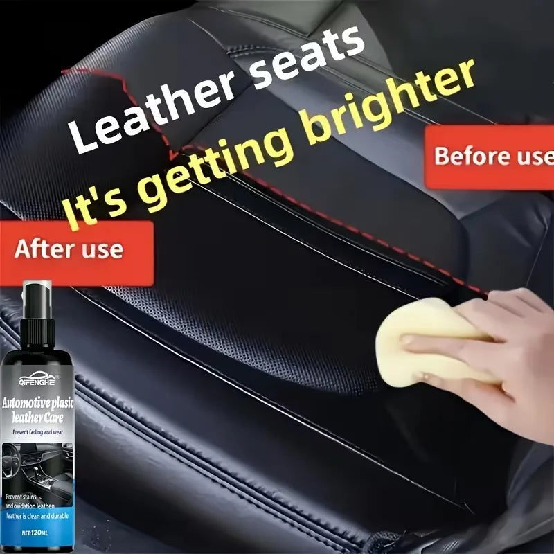 Car Interior Plastic & Leather Care Spray – Restorer & Protector