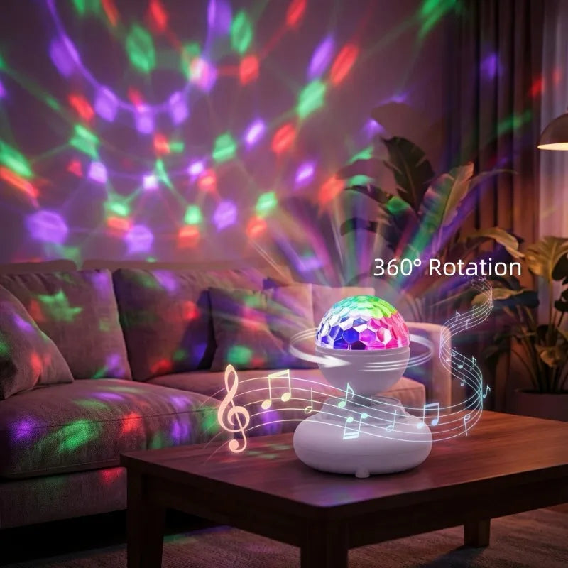 Bluetooth Disco Ball Speaker RGB LED Rotating Party Light